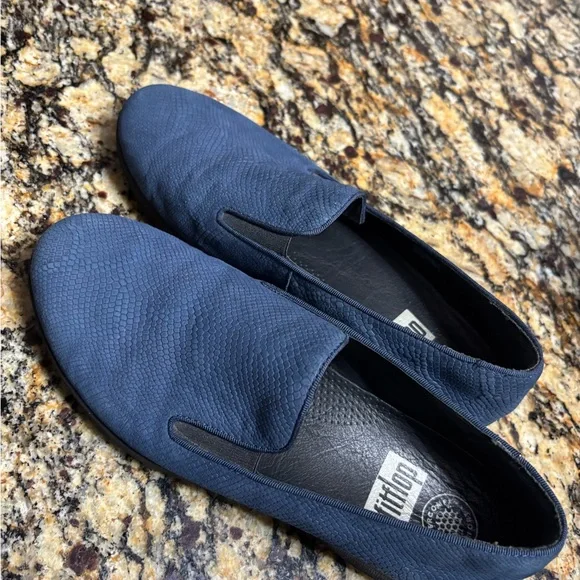 Fitflop Superskate Blue Slip On Loafer Shoes Super Cushy size 7.5 - Picture 4 of 8